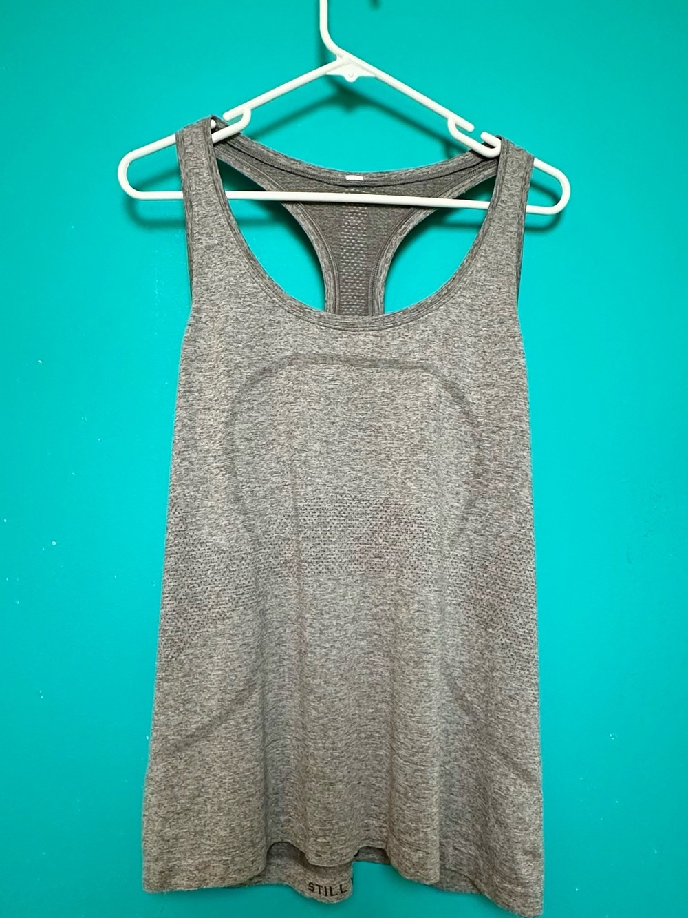 Gray Racerback Active Tank Top - Women Lululemon Swiftly Tech 2.0 size 16